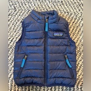 Patagonia Blue Puffer Vest 6-12 months